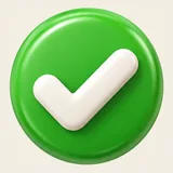 Ícone verde de liberado